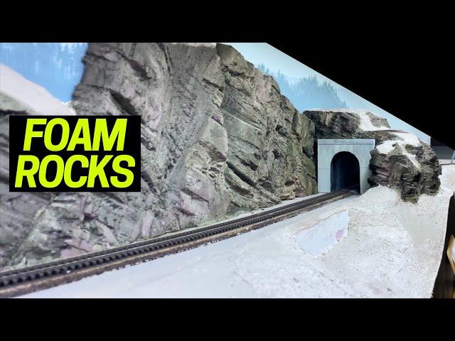 Modeling Rocks Out of Foam – Marias Pass HO Scale Layout EP06