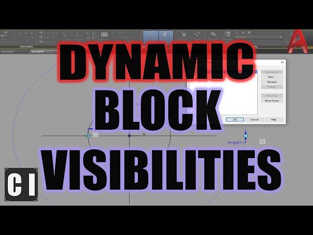 AutoCAD Create a Block with Visibility Parameters - More Dynamic Block Tips | 2 Minute Tuesday
