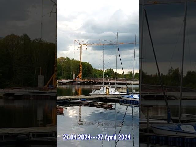 Construction Progress of New Lakeside Café Restaurant---Lake Driland ---Gronau/NRW