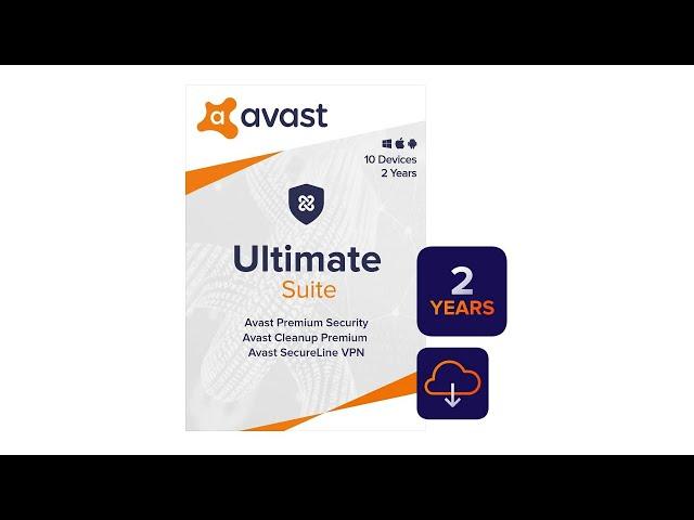 Avast Ultimate 2021  Antivirus+Cleaner+VPN  10 Devices, 2 Years