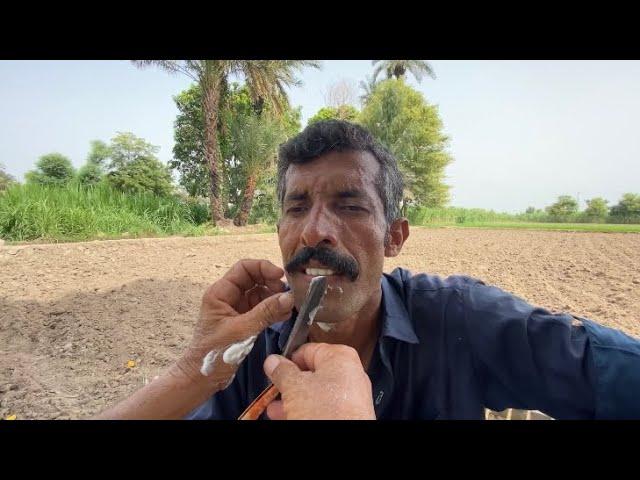 ASMR Fast Shaving With Old Barber 