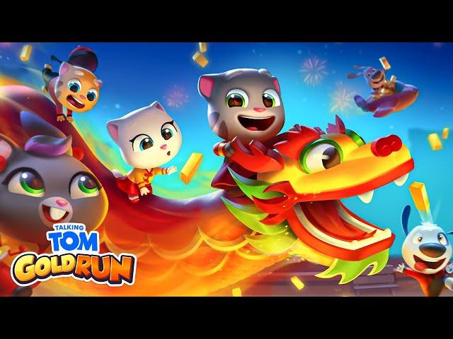 Happy Year of the Dragon!   Talking Tom Gold Run Gameplay