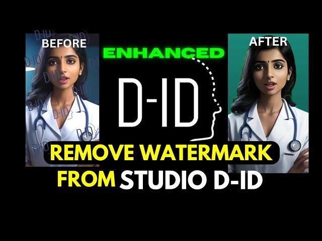 How to Remove Watermark from Video / Studio D ID Watermark Kaise Hataye |