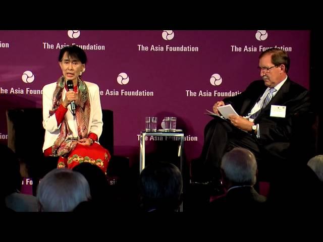 Daw Aung San Suu Kyi at The Asia Foundation - September 28, 2012