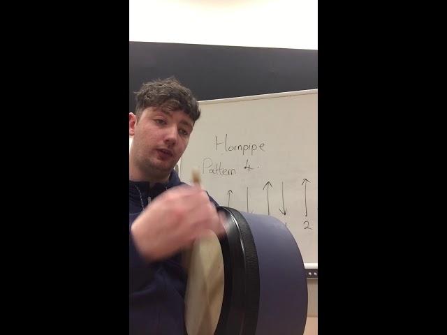 Hornpipes pattern 4 . Bodhran for beginners by Davog Frayne.