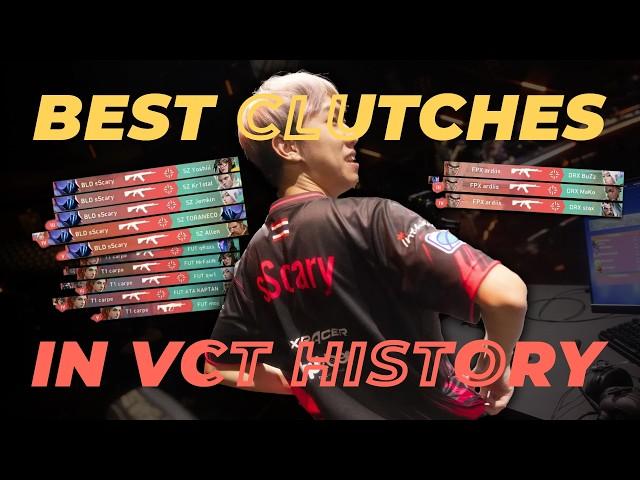 The best clutches in VCT HISTORY but they get increasingly more impressive | Valorant