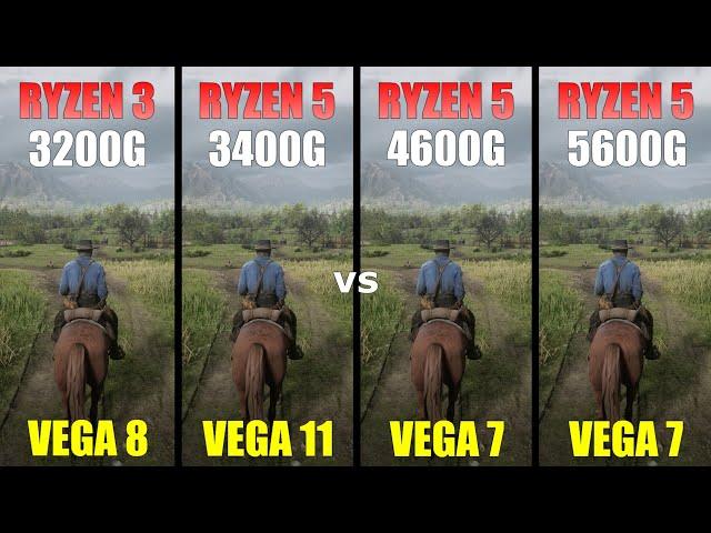 Ryzen 3 3200G vs Ryzen 5 3400G vs Ryzen 5 4600G vs Ryzen 5 5600G | 5 Games Tested in 2023