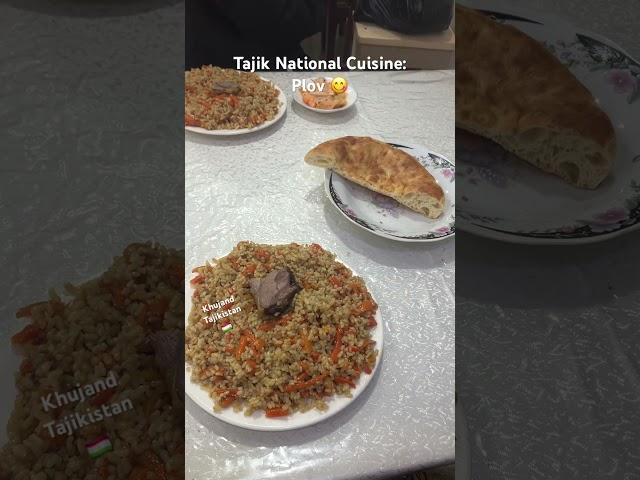 Tajik national cuisine plov  Khujand Tajikistan 