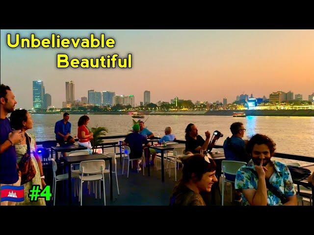Unbelievable Beautiful Mekong River Cruise Journey in Phnom Penh Cambodia  | Travel With Adil