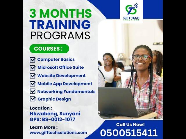 3-Month Practical Computer Training Programs | Gift-Tech Solutions