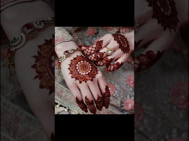 Goll tikki Easy mehndi design simple backhand bunch henna design mehndi #shorts #youtubeshorts