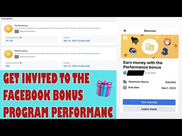 HOW TO GET INVITED TO THE FACEBOOK REELS BONUS PROGRAM PERFORMANCE ?! | 5 Steps to Be Invited