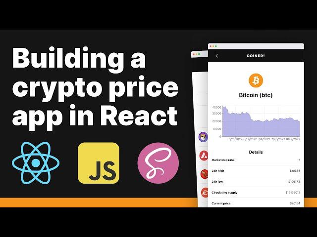 Building a crypto price app in React (Beginner React tutorial!)