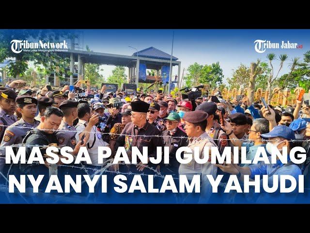 MEMANAS, Massa Panji Gumilang Nyanyikan Salam Yahudi Saat Di Demo Di Ponpes Al Zaytun