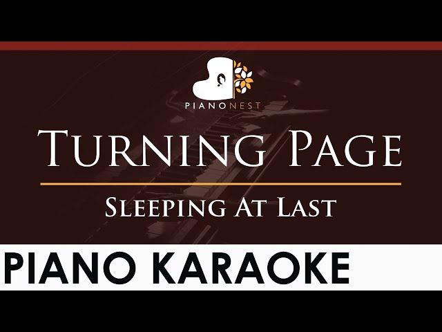 Sleeping At Last - Turning Page - HIGHER Key (Piano Karaoke Instrumental)