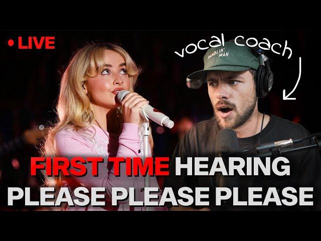 Vocal Coach Reacts To Sabrina Carpenter's Please Please Please Live in the Live Lounge