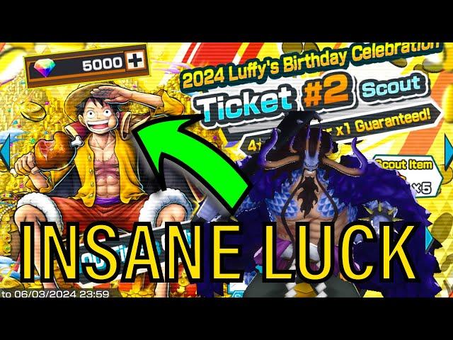 MASSIVE EX LUFFY AND KAIDO SUMMON | GOD LUCK RETURNS ON $100 OPBR OPENING | One Piece Bounty Rush |