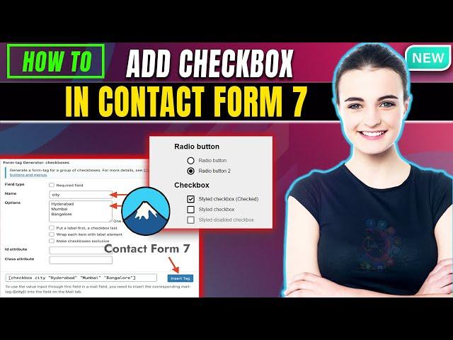 How to add checkbox in contact form 7 | Checkboxes, radio buttons, and menus