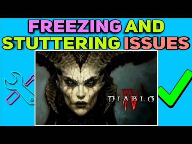 How To Fix Freezing and Stuttering issues in Diablo 4 Beta | Diablo 4 Freezing Fixed