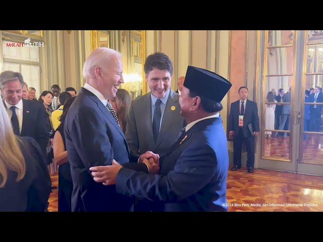 Presiden Prabowo Hadiri APEC Economic Gala Dinner, Lima, 15 November 2024