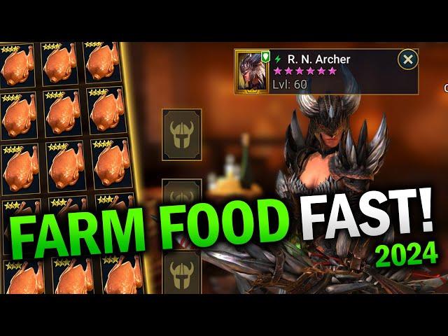 BEST WAY to LEVEL and RANK UP Champs (INFINITE FOOD) - Raid: Shadow Legends Guide 2024