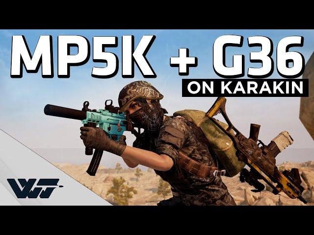 MP5K+G36C ON KARAKIN - This combo works! - PUBG