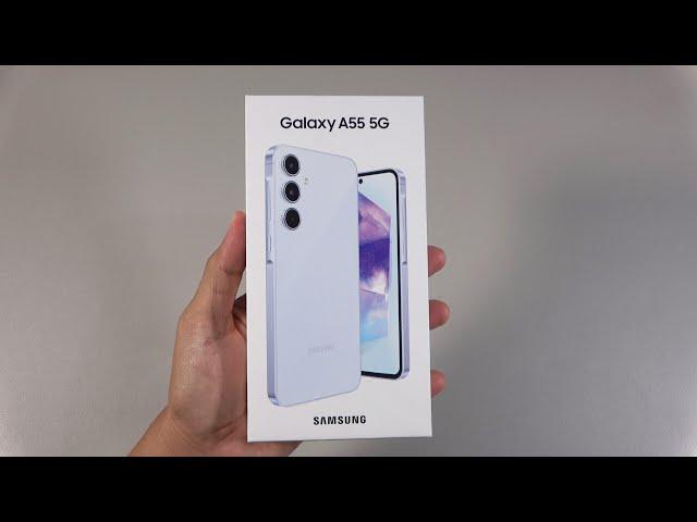 Samsung Galaxy A55 5G unboxing, camera, speakers, antutu, gaming test