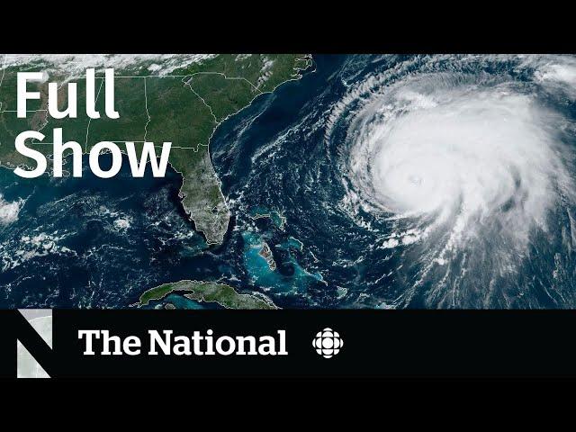 CBC News: The National | Hurricane Fiona, Food banks, Trudeau vs Poilievre