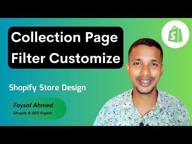 How to Customize Shopify Collection Page Filter  Shopify Store Design