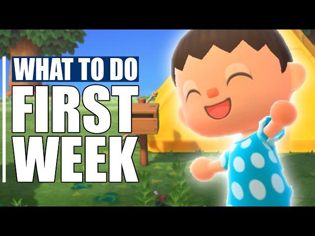  Your First Week in Animal Crossing New Horizons - First Things to Do + Tips!