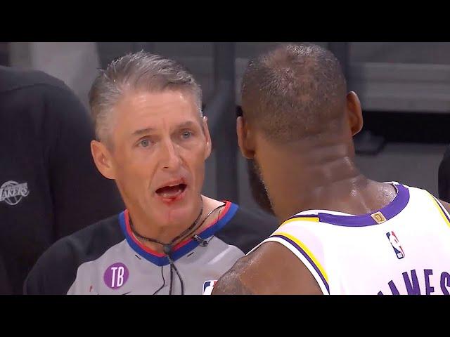 LeBron James & Scott Foster Mic'd Up After Their Collision 