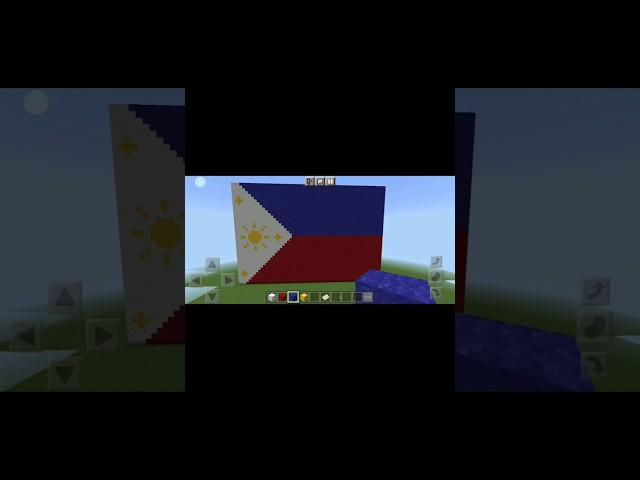 Philippine flag build in minecraft #JC Gaming & Editing #minecraft#shorts #subscribe mabuhay ang