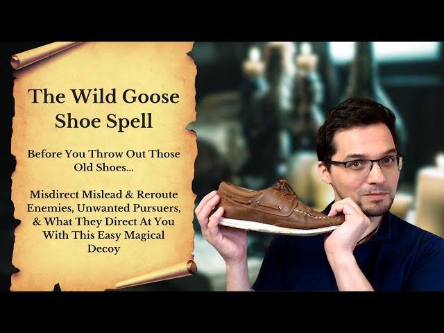 Wild Goose Shoe Spell -   Misdirect Mislead & Reroute Your Enemies & What They Send You