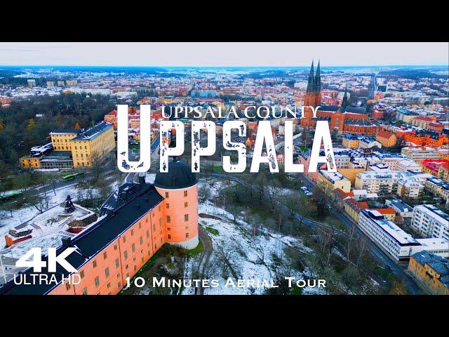 UPPSALA 2024  4K Drone Aerial Tour | Sweden Konungariket Sverige Drönare film
