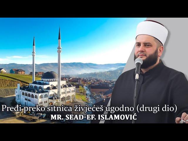 Pređi preko sitnica živjećeš ugodno (drugi dio)- mr. Sead-ef. Islamović #hadzimehovadzamija