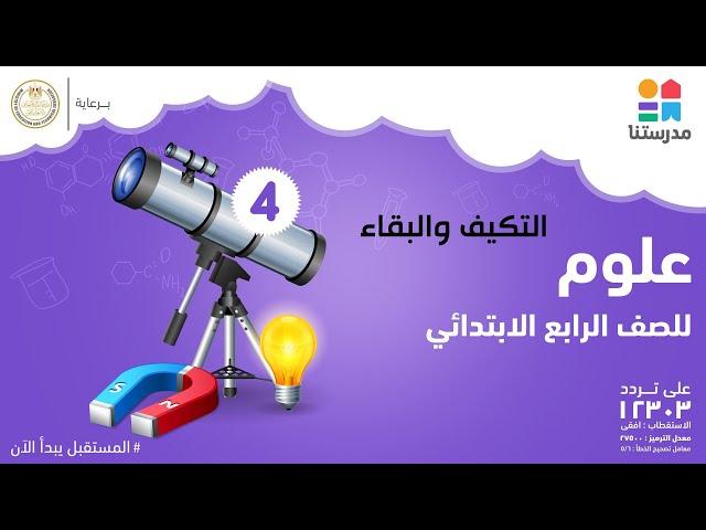 التكيف والبقاء | العلوم | الصف الرابع الابتدائي