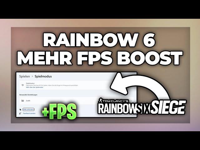 Rainbow Six Siege FPS Boost / erhöhen oder laggt | mehr RAM zuweisen - Tutorial