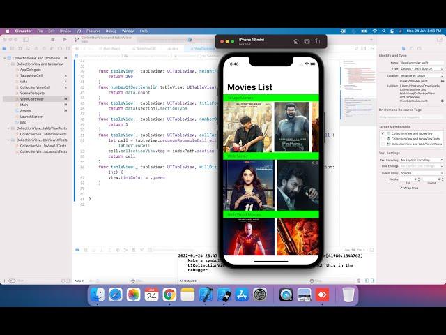 How To Add CollectionView In TableView Cell In Swift IOS