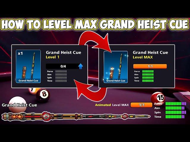 LEVEL 1 to LEVEL MAX of Grand Heist Animated Cue - 8 BALL POOL -  Gaming With K