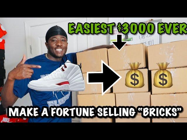 EASIEST $3,000!! How I make a FORTUNE selling BRICKS *Day in the Life of Full Time Sneaker Reseller*