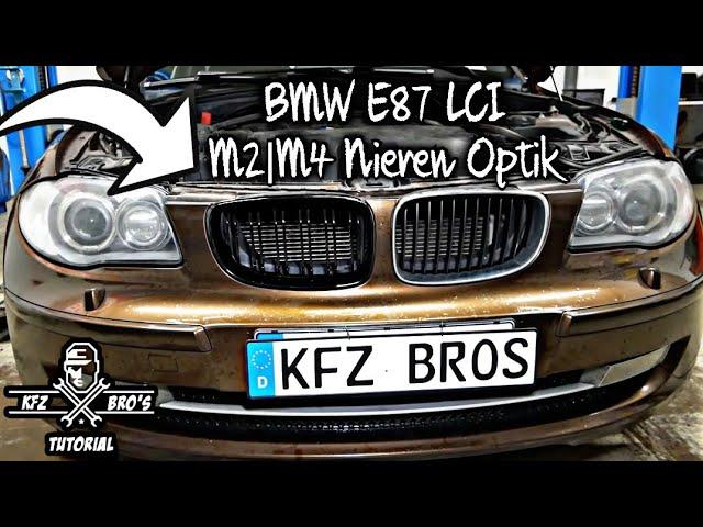 BMW 1er E81 E82 E87 LCI | Nieren wechseln | Umbau Doppelsteg Schwarz M2/M4 Optik | Grill Black M2 M4