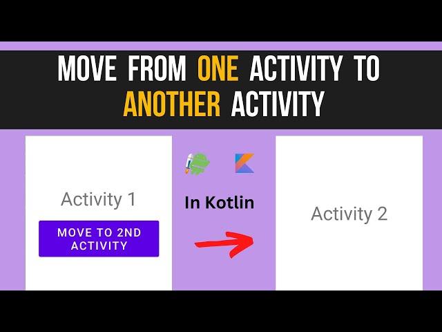 How to move from one activity to another activity in android on button click | android studio