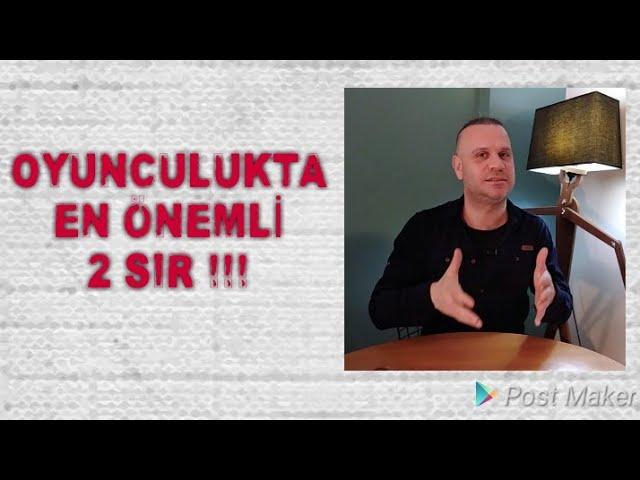 Oyunculuktaki  EN ÖNEMLİ 2 SIR!!! Stanislavski Oyunculuk Metodu ( Eğitmen-Cenk Tunalı)