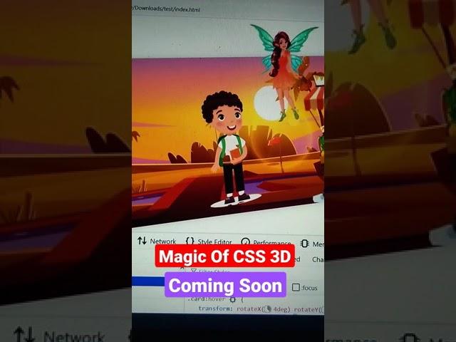 CSS Bangla Tutorial | CSS 3D Animation Effects | CSS 3D Layered Image Hover #shorts