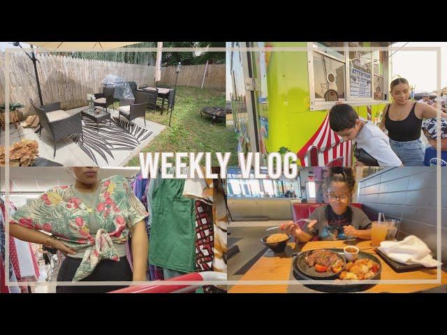 WEEKLY VLOG: Thrifting, Movie Night, Carnival, Backyard Makeover| Nina Mendez 2021