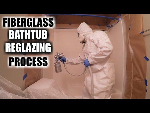 How to Reglaze a Fiberglass Bathtub | Full Fiberglass Bathtub Reglazing | DP Tubs