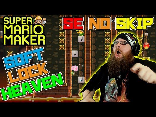 SOFT LOCK HEAVEN! - Super Mario Maker - Super Expert No Skip with Oshikorosu