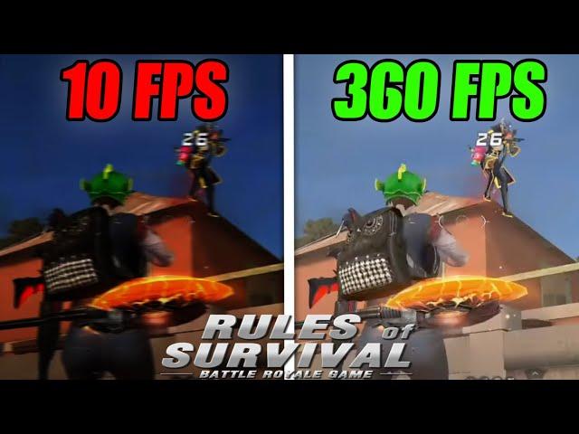 RULES OF SURVIVAL Low End PC | Lag Fix | +360 FPS | Ultimate RULES OF SURVIVAL FPS Boost Guide 2021