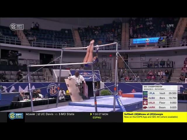 Olivia Dunne (LSU) Bars 2021 SEC Championships 9.9