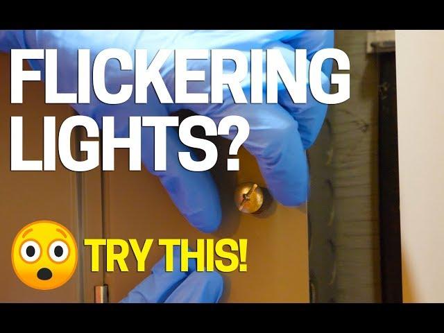 How to Fix Flickering Lights in Your House - Blinking - Flashing